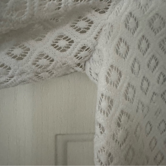 Lilly Pulitzer Mara Resort White Paradise Island Engineered Lace Dress Medium - Picture 9 of 14